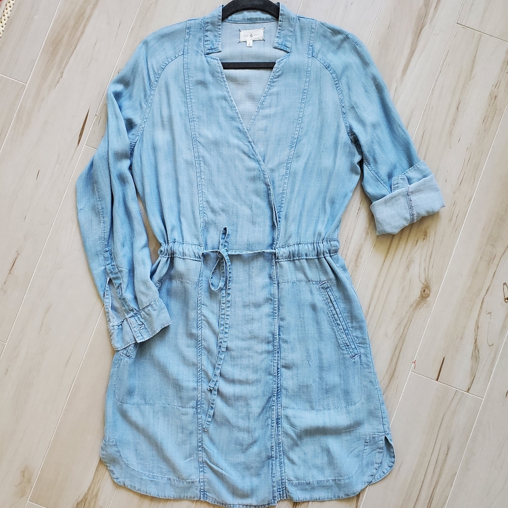 Lou & Grey chambray, tie dress